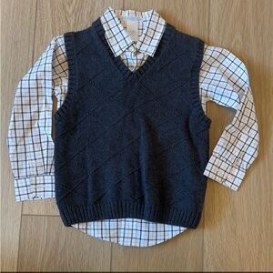 Janie and Jack Boys Button Down and Vest